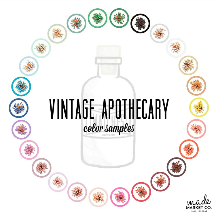 Mini Apothecary Vintage Black Matches