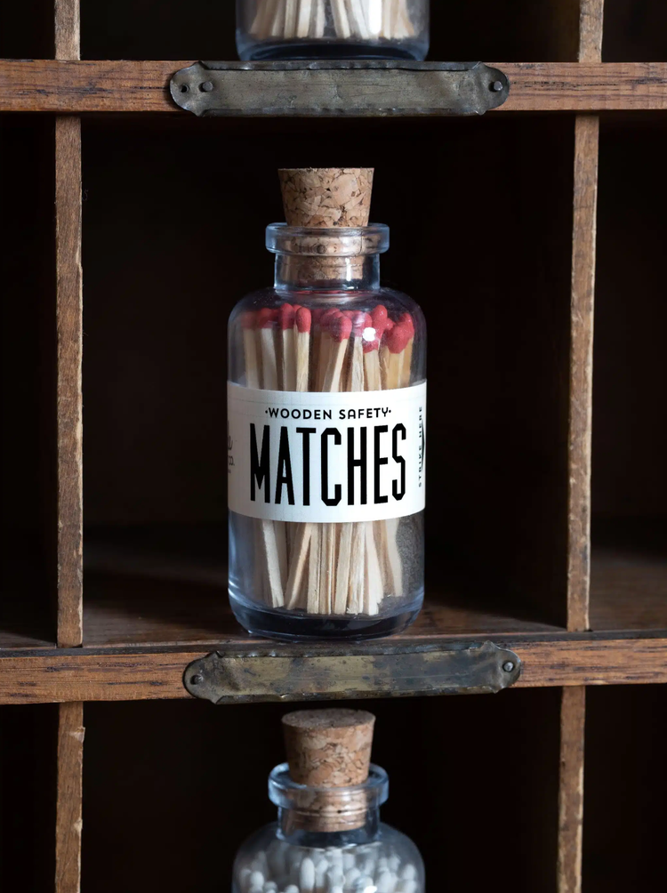 Mini Apothecary Vintage Red Matches