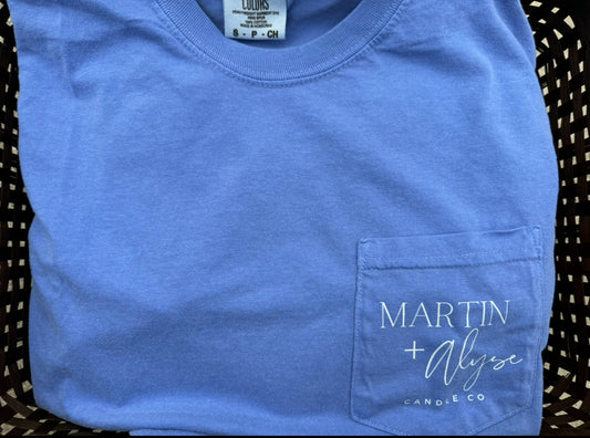 Flo Blue T-shirt w/ Pocket