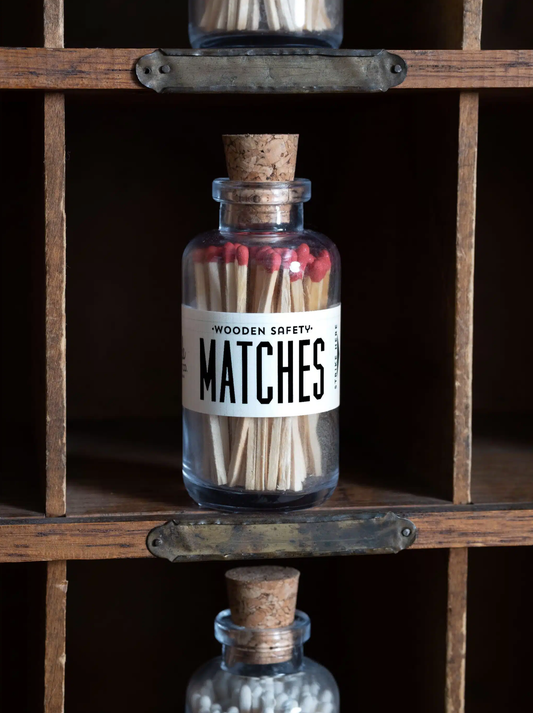 Mini Apothecary Vintage Red Matches